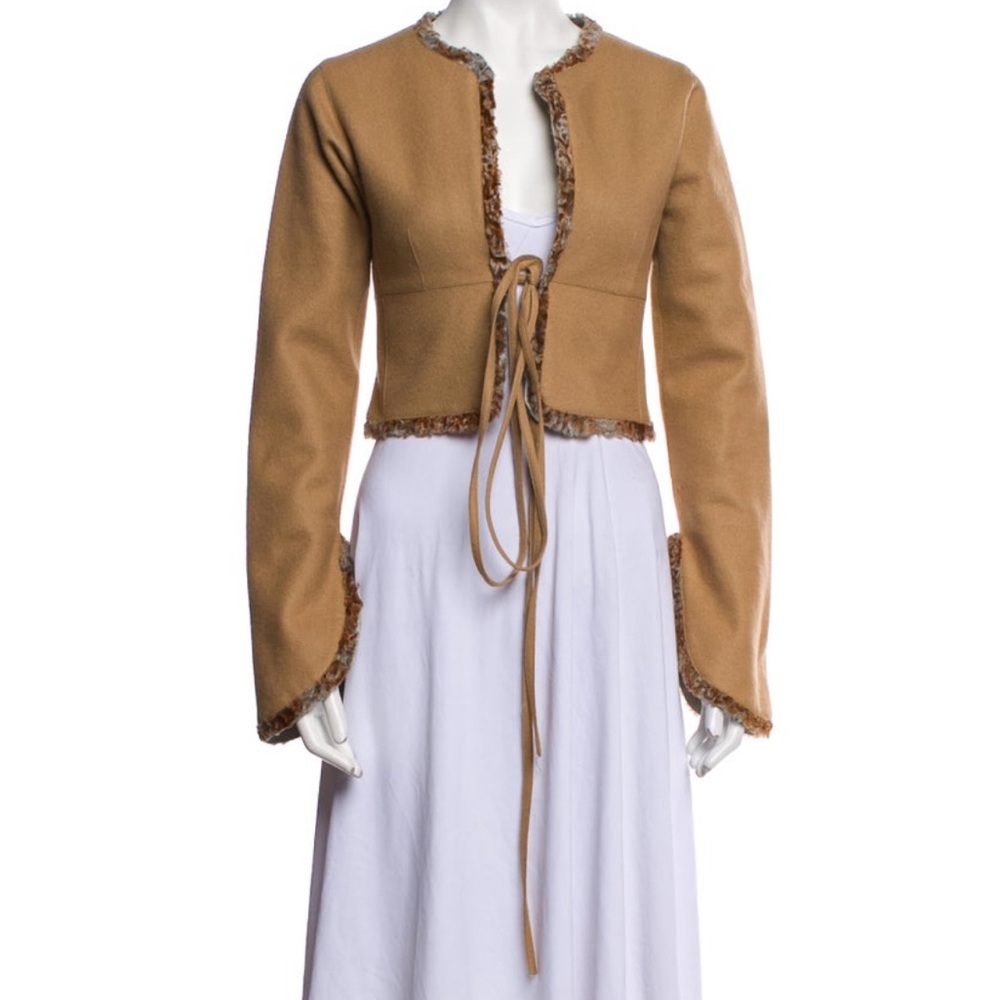 Vintage Fendi by Karl Lagerfeld 1980s Cropped Jacket - Picture 2 of 13